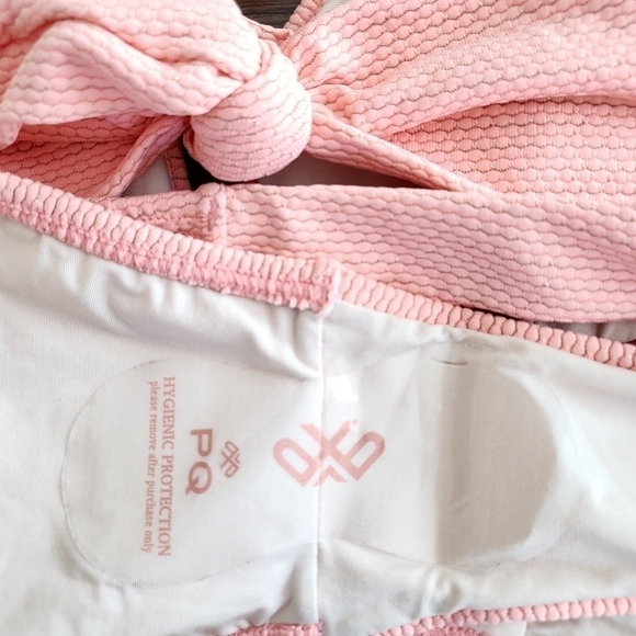 PQ Swim Coral Coast Chrissy Bandeau/Basic Ruched Bikini Bottom Set NWT Small - Picture 17 of 17